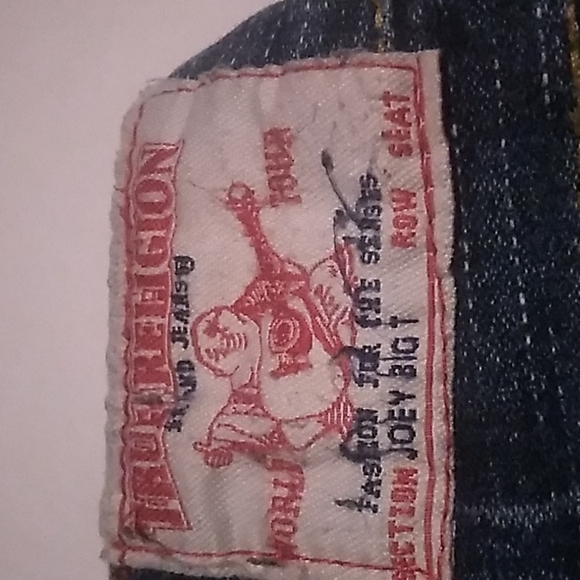 Womens True Religion Joey Big T Rainbow Horseshoe Jeans 26 Flare - Picture 4 of 9